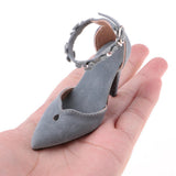 Maxbell 1/3 BJD Smart Doll Suede Shoes for Ball Jointed Doll LUTS Dollfie Lolita Ankle Belt High Heels with Flowers - Aladdin Shoppers