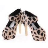 Maxbell 1/3 Doll Leopard High Heels For SD16 Girl Dolls Accessories Doll High Heels -Khaki Color - Aladdin Shoppers