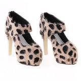 Maxbell 1/3 Doll Leopard High Heels For SD16 Girl Dolls Accessories Doll High Heels -Khaki Color - Aladdin Shoppers