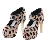 Maxbell 1/3 Doll Leopard High Heels For SD16 Girl Dolls Accessories Doll High Heels -Khaki Color - Aladdin Shoppers