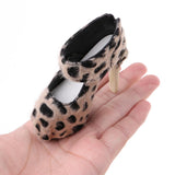 Maxbell 1/3 Doll Leopard High Heels For SD16 Girl Dolls Accessories Doll High Heels -Khaki Color - Aladdin Shoppers