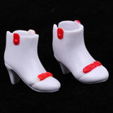 Maxbell Adorable White High Heels Rainshoes for 1/6 Blythe Takara Doll Clothes Shoes Accessory - Aladdin Shoppers