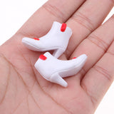 Maxbell Adorable White High Heels Rainshoes for 1/6 Blythe Takara Doll Clothes Shoes Accessory - Aladdin Shoppers