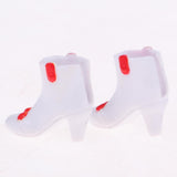 Maxbell Adorable White High Heels Rainshoes for 1/6 Blythe Takara Doll Clothes Shoes Accessory - Aladdin Shoppers