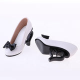 Maxbell 1/3 Doll High Heels Shoes Sandals W. Bowknot For BJD SD16 Doll Clothes White - Aladdin Shoppers