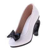 Maxbell 1/3 Doll High Heels Shoes Sandals W. Bowknot For BJD SD16 Doll Clothes White - Aladdin Shoppers