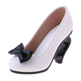 Maxbell 1/3 Doll High Heels Shoes Sandals W. Bowknot For BJD SD16 Doll Clothes White - Aladdin Shoppers