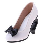 Maxbell 1/3 Doll High Heels Shoes Sandals W. Bowknot For BJD SD16 Doll Clothes White - Aladdin Shoppers