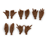 Maxbell 5 Pairs Movable Hands for 12inch Takara RBL Neo Blythe Doll Custom Nude Doll Replacement Parts - Aladdin Shoppers