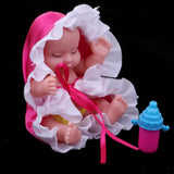 Maxbell Simulation Lifelike Mini Baby Sleeping Doll Open Egg Toy Baby Action Figure Toys Kids Christmas Gifts -Rose Red - Aladdin Shoppers