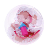 Maxbell Simulation Lifelike Mini Baby Sleeping Doll Open Egg Toy Baby Action Figure Toys Kids Christmas Gifts -Rose Red - Aladdin Shoppers