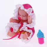 Maxbell Maxbell Simulation Lifelike Mini Baby Sleeping Doll Open Egg Toy Baby Action Figure Toys Kids Christmas Gifts -Rose Red