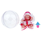 Maxbell Simulation Lifelike Mini Baby Sleeping Doll Open Egg Toy Baby Action Figure Toys Kids Christmas Gifts -Rose Red - Aladdin Shoppers