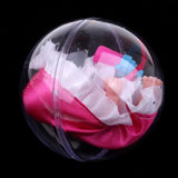 Maxbell Simulation Lifelike Mini Baby Sleeping Doll Open Egg Toy Baby Action Figure Toys Kids Christmas Gifts -Rose Red - Aladdin Shoppers