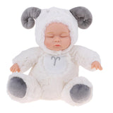 Maxbell Children Christmas Gift - Real Touch Vinyl 10inch Reborn Kit Newborn Baby Doll – Plush Constellation Doll - White Aries - Aladdin Shoppers