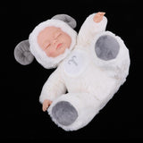 Maxbell Children Christmas Gift - Real Touch Vinyl 10inch Reborn Kit Newborn Baby Doll – Plush Constellation Doll - White Aries - Aladdin Shoppers