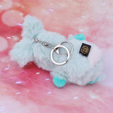 Maxbell Fluffy Key Ring Keychain Sleeping Doll Bag Car Hanging Ornament Pendant Xmas Gift -Blue - Aladdin Shoppers