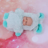 Maxbell Fluffy Key Ring Keychain Sleeping Doll Bag Car Hanging Ornament Pendant Xmas Gift -Blue - Aladdin Shoppers