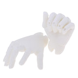 Maxbell 1/4 Doll Hand Model Toy Lifelike Resin Doll Jointed Hand Toy Gift for Christmas Halloween Gift Toy Party Decor, White Skin - Aladdin Shoppers