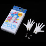 Maxbell 1/4 Doll Hand Model Toy Lifelike Resin Doll Jointed Hand Toy Gift for Christmas Halloween Gift Toy Party Decor, White Skin - Aladdin Shoppers