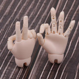 Maxbell 1/4 Doll Jointed Hands For BJD JID MSD Dolls Body Accessories Normal Skin - Aladdin Shoppers