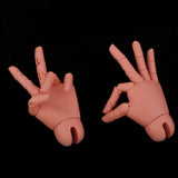 Maxbell Maxbell Flexible Jointed Hands Body Part for 1/4 Fat BJD MSD IP JID Doll Accessories Coffee Skin