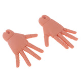 Maxbell Maxbell Flexible Jointed Hands Body Part for 1/4 Fat BJD MSD IP JID Doll Accessories Coffee Skin