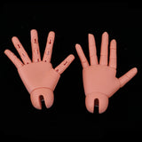 Maxbell Maxbell Flexible Jointed Hands Body Part for 1/4 Fat BJD MSD IP JID Doll Accessories Coffee Skin