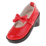 Maxbell SD Shoes 1/3 BJD Shoes with Bowknot for Supper Dollfie DZ DOD MID Doll Red High Heels Party Outfit - Aladdin Shoppers