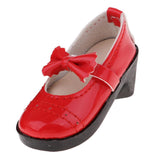 Maxbell SD Shoes 1/3 BJD Shoes with Bowknot for Supper Dollfie DZ DOD MID Doll Red High Heels Party Outfit - Aladdin Shoppers