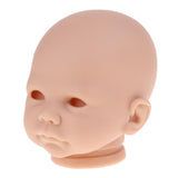 Maxbell Real Soft Vinyl 20inch Reborn Awake Baby Doll Newborn Unpainted Head Sculpt Kit DIY Accs #1 - Aladdin Shoppers