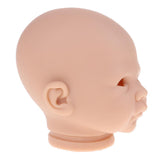 Maxbell Real Soft Vinyl 20inch Reborn Awake Baby Doll Newborn Unpainted Head Sculpt Kit DIY Accs #1 - Aladdin Shoppers