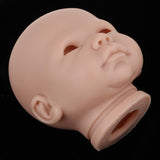 Maxbell Real Soft Vinyl 20inch Reborn Awake Baby Doll Newborn Unpainted Head Sculpt Kit DIY Accs #1 - Aladdin Shoppers