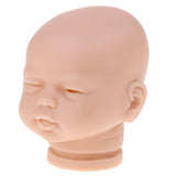 Maxbell Handmade Unpainted 20inch Reborn Doll Head Sculpt Model Silicone Head Carving Mold #2 - Aladdin Shoppers