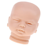 Maxbell Handmade Unpainted 20inch Reborn Doll Head Sculpt Model Silicone Head Carving Mold #2 - Aladdin Shoppers