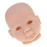 Maxbell Real Soft Vinyl 20inch Reborn Awake Baby Doll Newborn Unpainted Head Sculpt Kit DIY Accs #2 - Aladdin Shoppers