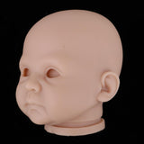 Maxbell Real Soft Vinyl 20inch Reborn Awake Baby Doll Newborn Unpainted Head Sculpt Kit DIY Accs #2 - Aladdin Shoppers