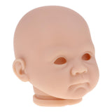 Maxbell Real Soft Vinyl 20inch Reborn Awake Baby Doll Newborn Unpainted Head Sculpt Kit DIY Accs #2 - Aladdin Shoppers