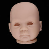 Maxbell Real Soft Vinyl 20inch Reborn Awake Baby Doll Newborn Unpainted Head Sculpt Kit DIY Accs #2 - Aladdin Shoppers