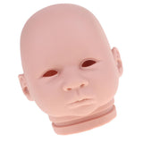 Maxbell Real Soft Vinyl 22inch Reborn Awake Baby Doll Newborn Unpainted Head Sculpt Kit DIY Accs - Aladdin Shoppers