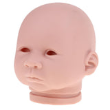 Maxbell Real Soft Vinyl 22inch Reborn Awake Baby Doll Newborn Unpainted Head Sculpt Kit DIY Accs - Aladdin Shoppers