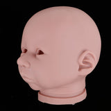 Maxbell Real Soft Vinyl 22inch Reborn Awake Baby Doll Newborn Unpainted Head Sculpt Kit DIY Accs - Aladdin Shoppers