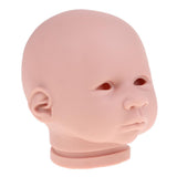 Maxbell Real Soft Vinyl 22inch Reborn Awake Baby Doll Newborn Unpainted Head Sculpt Kit DIY Accs - Aladdin Shoppers