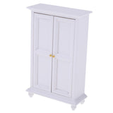 Maxbell 1/12 Scale White Wooden Multifunctional Cabinet Dollhouse Miniature Any Rooms Furniture Colorful Life Scenes Decor - Aladdin Shoppers