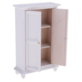 Maxbell 1/12 Scale White Wooden Multifunctional Cabinet Dollhouse Miniature Any Rooms Furniture Colorful Life Scenes Decor - Aladdin Shoppers