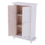 Maxbell 1/12 Scale White Wooden Multifunctional Cabinet Dollhouse Miniature Any Rooms Furniture Colorful Life Scenes Decor - Aladdin Shoppers