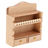 Maxbell 1/12 Scale White Wooden Hanging Cabinet Dollhouse Miniature Any Rooms Furniture Colorful Life Scenes Decor - Aladdin Shoppers