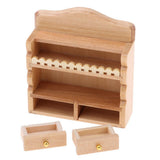 Maxbell 1/12 Scale White Wooden Hanging Cabinet Dollhouse Miniature Any Rooms Furniture Colorful Life Scenes Decor - Aladdin Shoppers