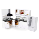 Maxbell European Style 1/12 Dolls House Kitchen Cupboard Cabinet Kit - Stove Cabinet & Sink Cabinet – Kitchen Dining Room Accessories - Aladdin Shoppers