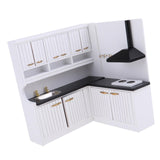 Maxbell European Style 1/12 Dolls House Kitchen Cupboard Cabinet Kit - Stove Cabinet & Sink Cabinet – Kitchen Dining Room Accessories - Aladdin Shoppers